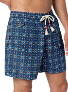 MC2 Saint Barth Man Lightweight Fabric Swim-shorts Lighting 70 With Majolica Print