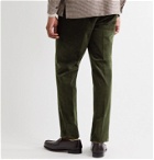 De Petrillo - Stretch-Cotton Corduroy Trousers - Green