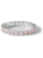 Hatton Labs - Eternity Sterling Silver Crystal Ring - Silver