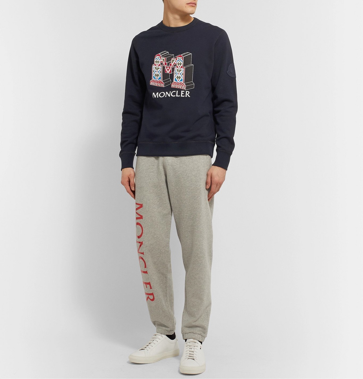 Moncler Genius - 2 Moncler 1952 Logo-Print Fleece-Back Cotton
