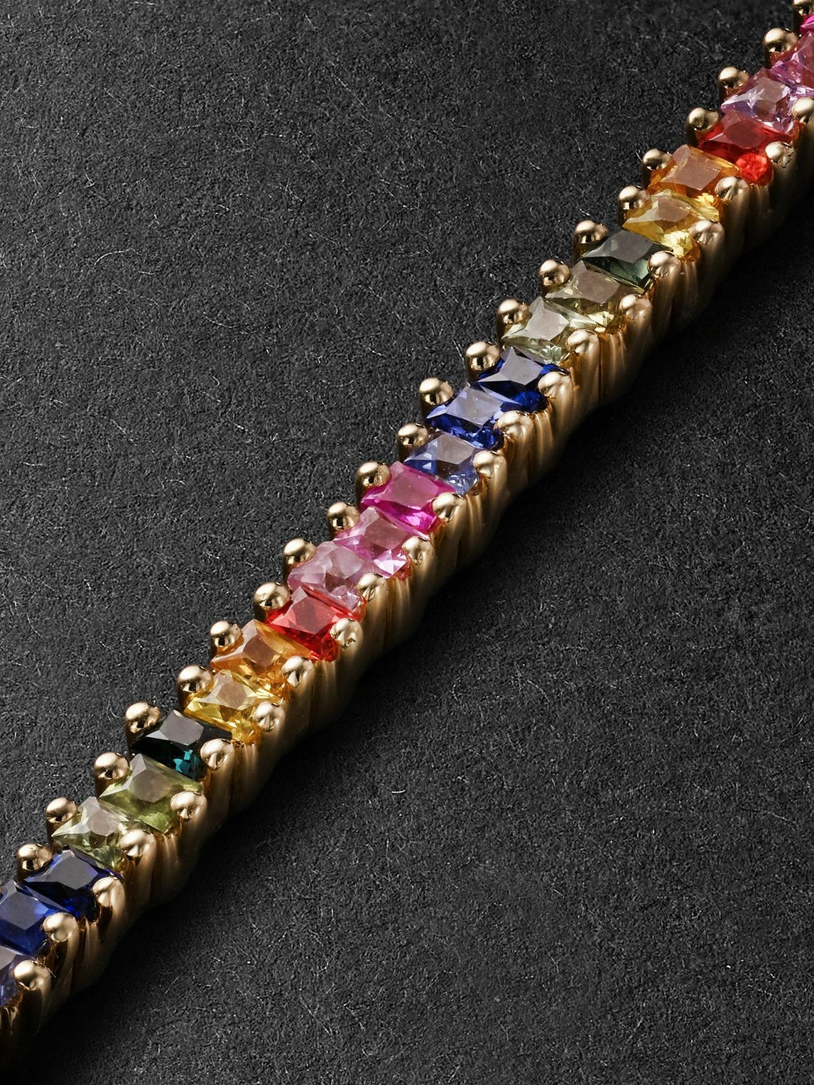 Suzanne Kalan - Princess Midi 18-Karat Gold Sapphire Bracelet