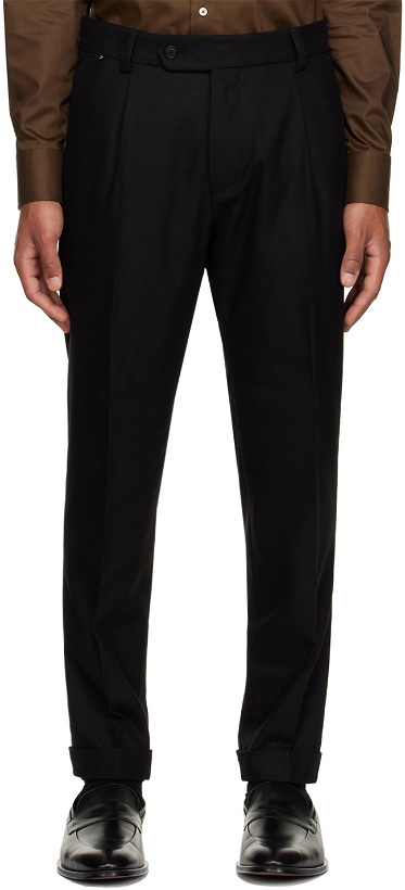 Photo: BOSS Black Creased Trousers