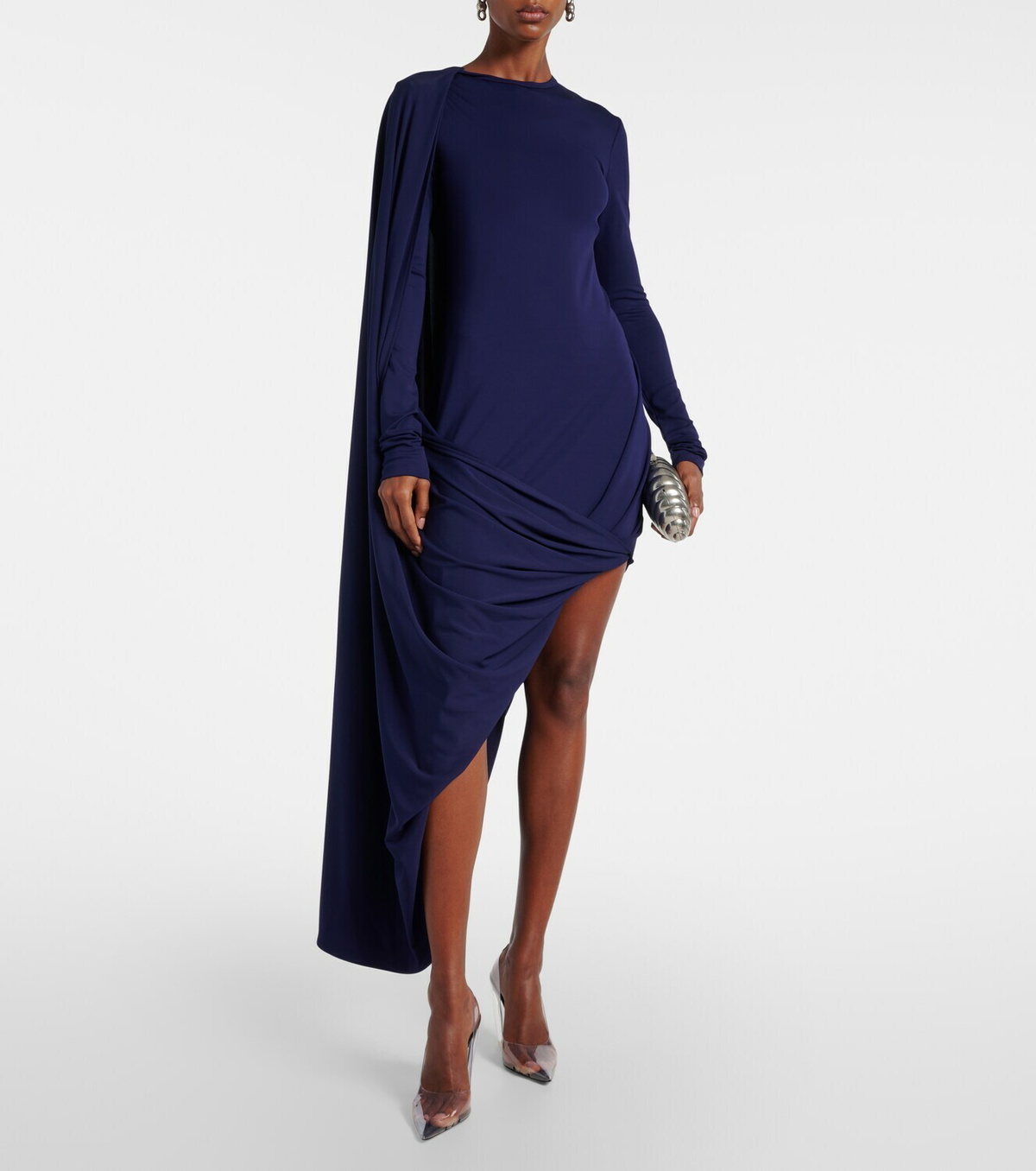 Sportmax Ariete 1234 draped jersey maxi dress