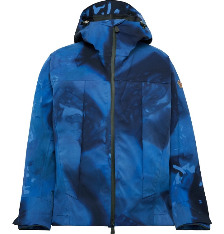Photo: Moncler Genius - 3 Grenoble Tie-Dyed Hooded Ski Jacket - Blue