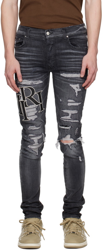 Photo: AMIRI Gray Staggered Jeans