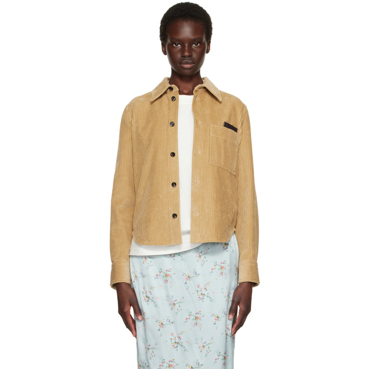 Photo: Bottega Veneta Tan Cotton Corduroy Shirt