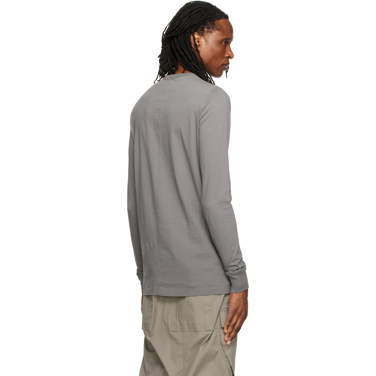 Rick Owens Gray Tower Level LS T-shirt