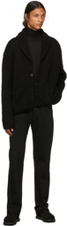 The Row Black Dart Cardigan