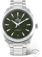 OMEGA - Pre-Owned 2020 Seamaster Aqua Terra 150M Automatic 41mm Stainless Steel Watch, Ref. No. 220.10.41.21.10.001