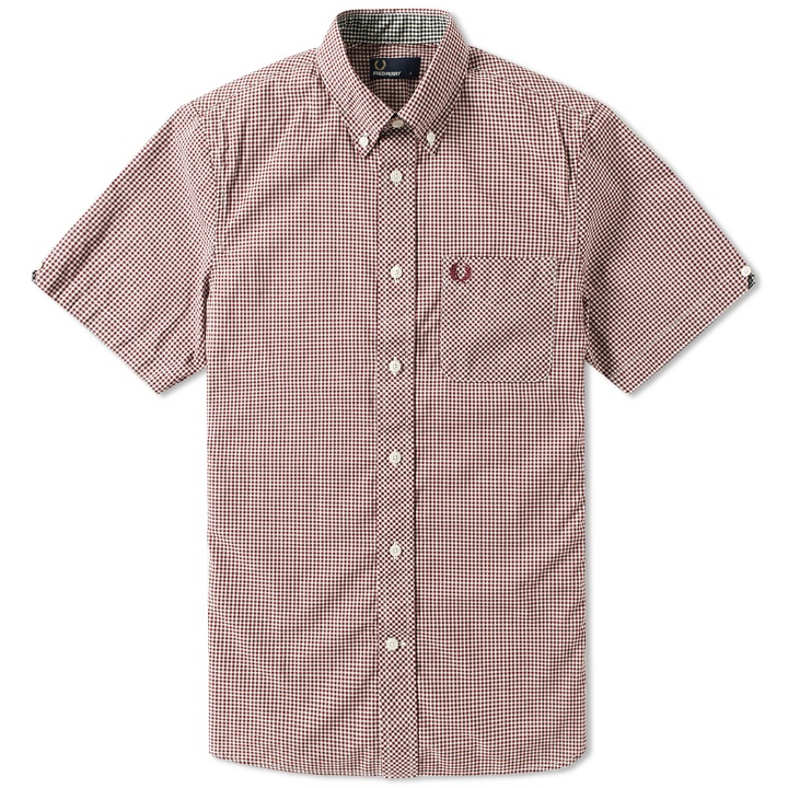 Photo: Fred Perry Short Sleeve Gingham Shirt