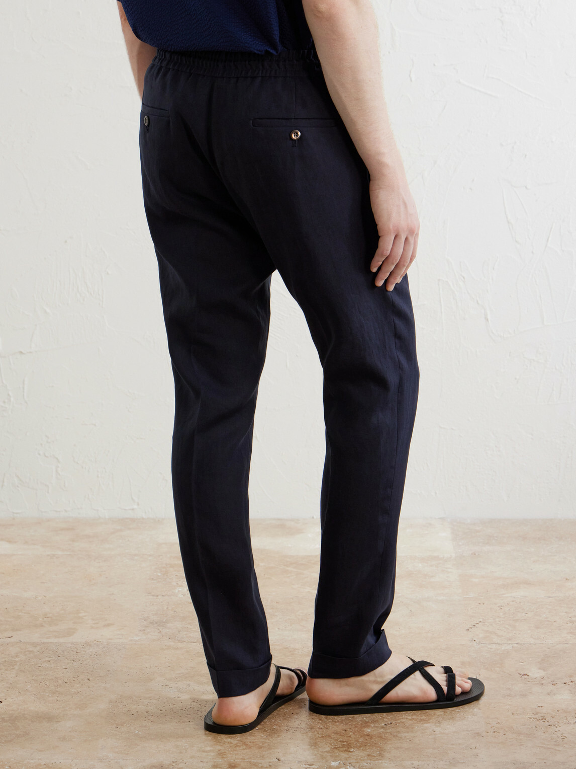 Paul Smith - Straight-Leg Linen Trousers - Blue
