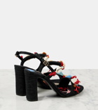 Dolce&Gabbana Capri Kiera Sophia embellished raffia sandals