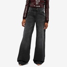 Courreges Women's Wide Leg Jeans in Stonewashed Grey
