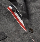 Thom Browne - Slim-Fit Striped Cashmere Cardigan - Men - Gray
