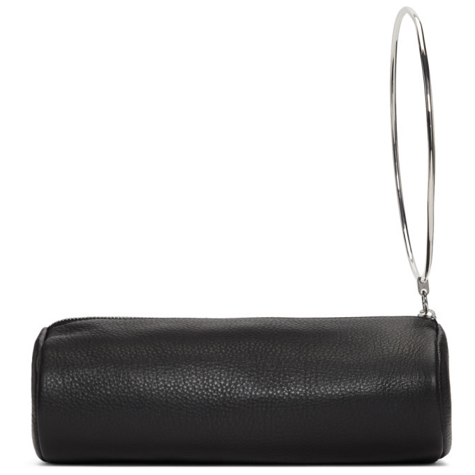 バッグ MM6 MaisonMargiela RING LEATHER POCHETTE MM6 Maison Margiela Black Ring Pochette Clutch MM6 Maison Margiela