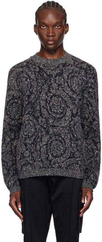 Photo: Versace Black Barocco Sweater