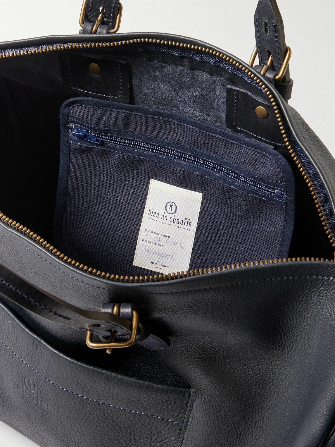 Bleu de Chauffe - Full-Grain Leather Holdall
