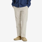 Kestin Men's Aberlour Seersucker Trousers in Ecru/Blue Stripe