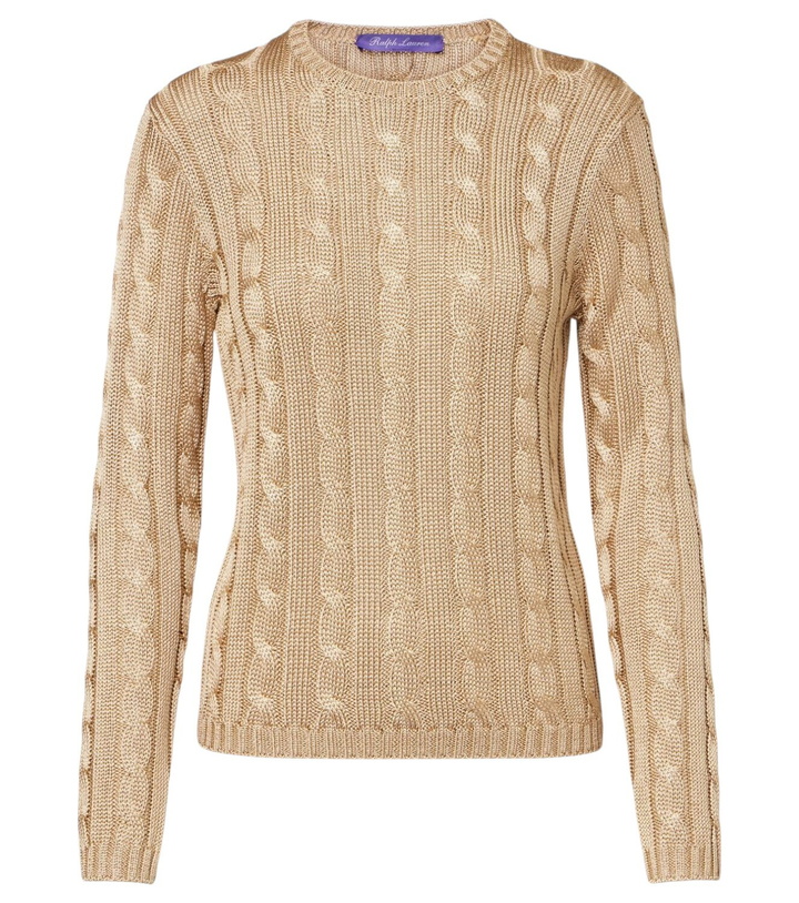 Photo: Ralph Lauren Collection Cable-knit silk sweater