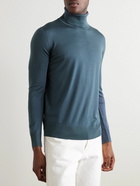 Loro Piana - Wish® Virgin Wool Rollneck Sweater - Blue