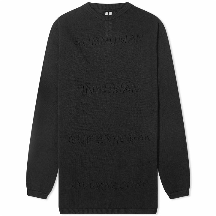 Photo: Rick Owens Women's Oversize Pull Knit Top in Black