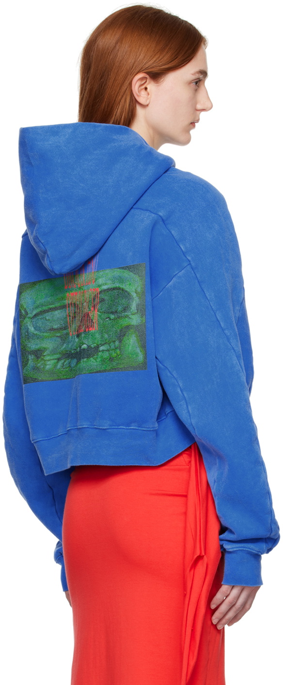 Ottolinger Blue Multiline Hoodie Ottolinger