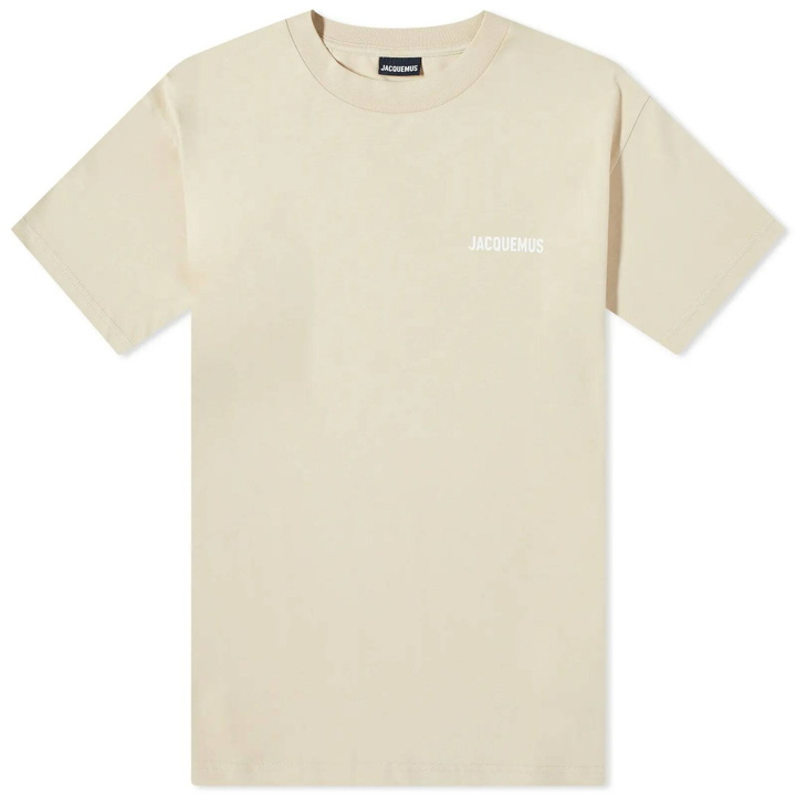 Photo: Jacquemus Men's Classic Logo T-Shirt in Light Khaki