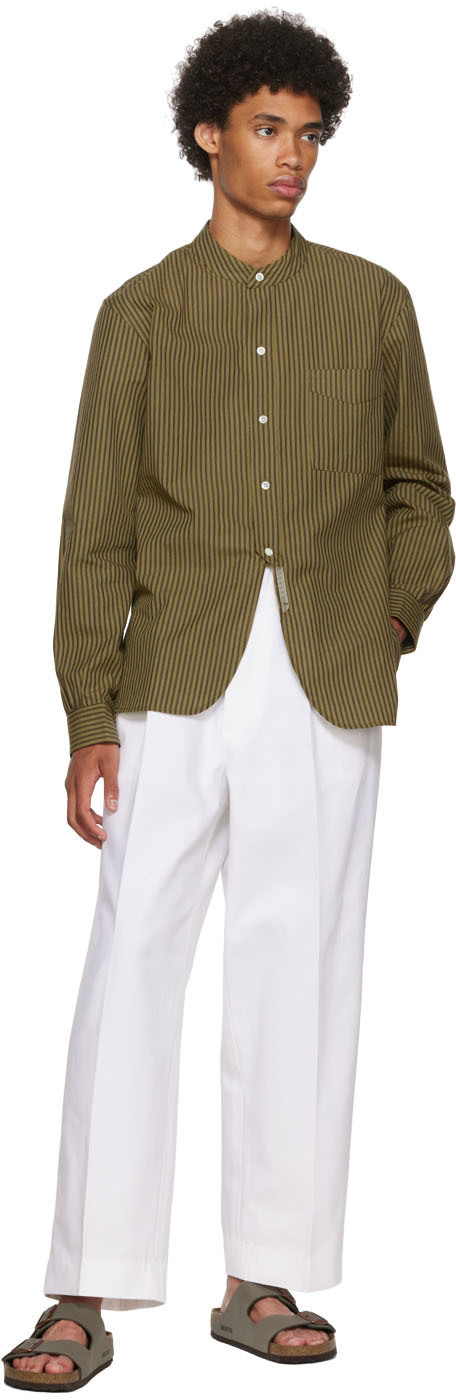 Connor McKnight Khaki Handloom Pyjama Shirt