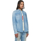 COÛT DE LA LIBERTÉ Blue Max Rigid Denim Western Shirt
