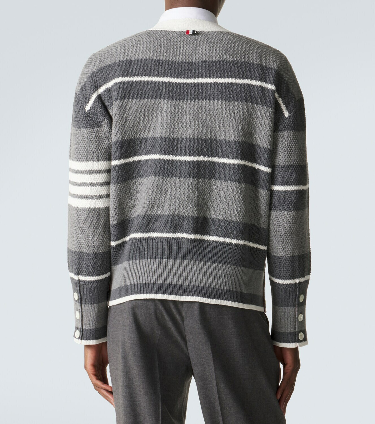 Thom Browne Striped cotton cardigan