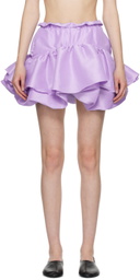 Kika Vargas SSENSE Exclusive Purple Maye Miniskirt