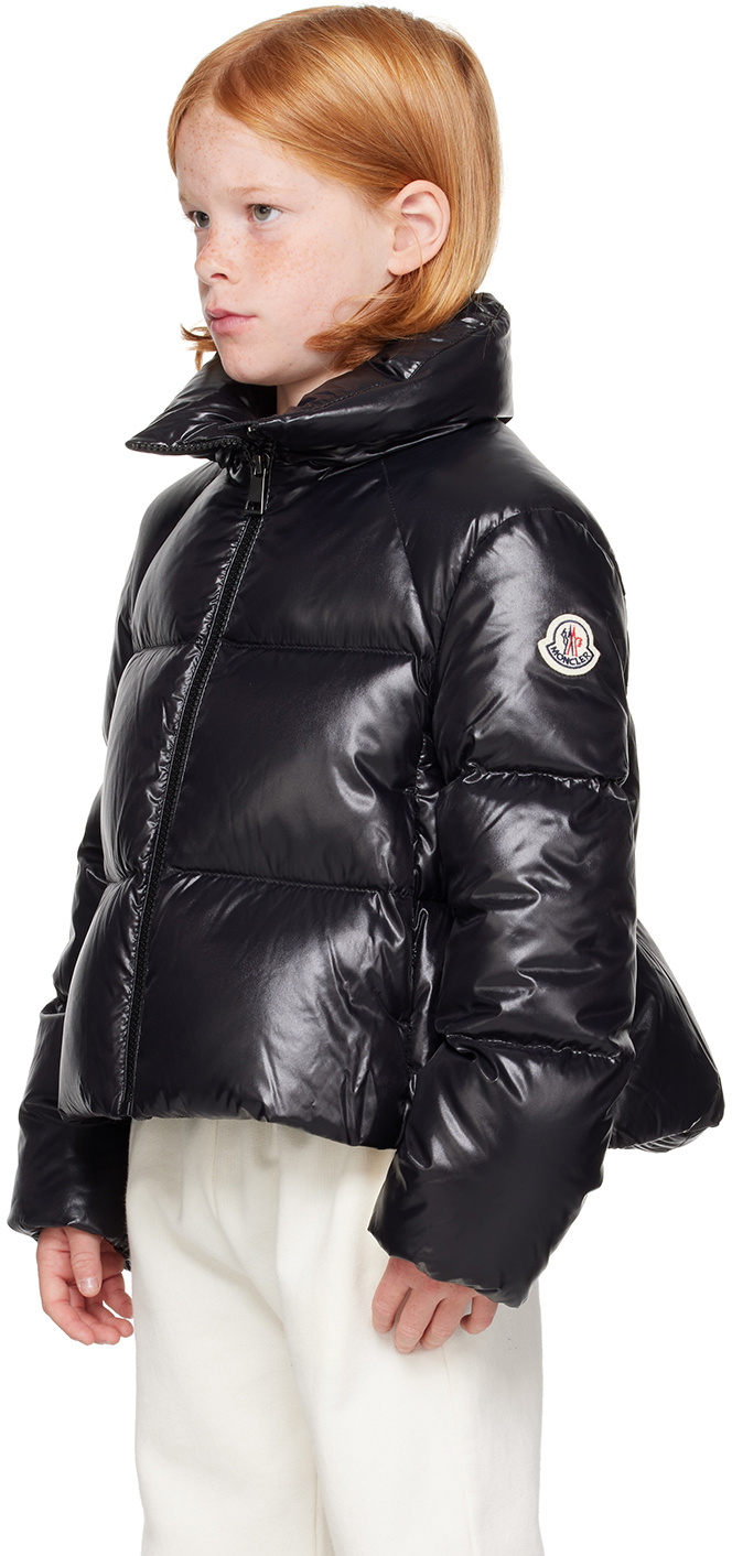 Moncler Enfant Kids Black Breteuil Short Down Jacket Moncler