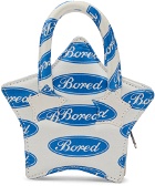 Ashley Williams White & Blue Mini 'Bored' Star Bag