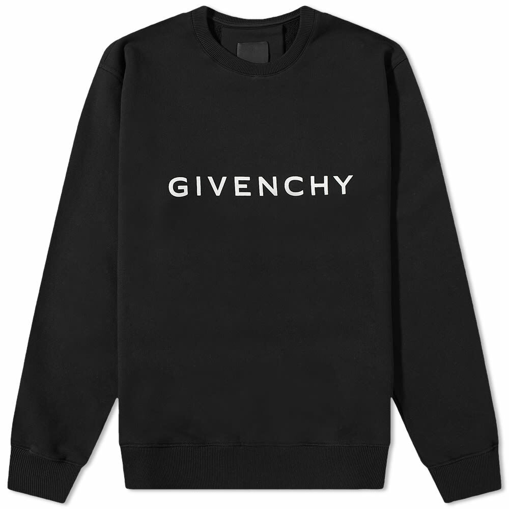 Givenchy Men's Logo Crew Sweat in Black Givenchy