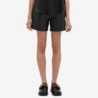 Weekend by Max Mara Women's Virgola Leather Shorts in Black