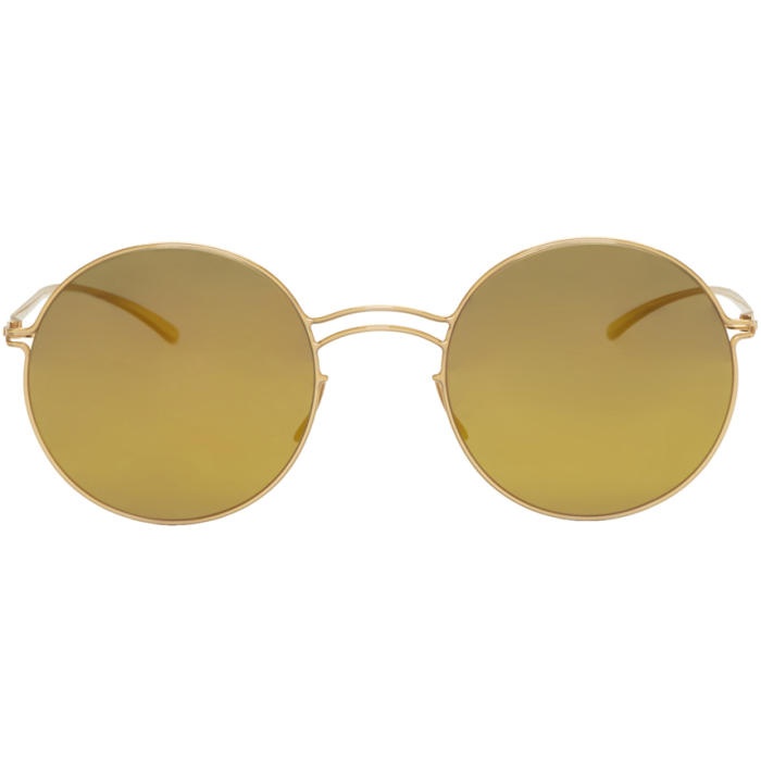 Photo: Maison Margiela Gold Mykita Edition MMESSE013 Sunglasses 