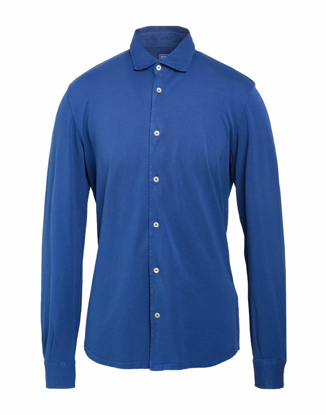Photo: Fedeli Mens Shirt Slate in Blue