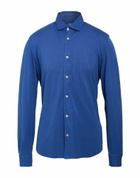 Fedeli Mens Shirt Slate in Blue