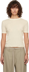 LE17SEPTEMBRE Off-White Classic Cotton T-shirt