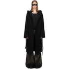 Rick Owens Black Tower Coat