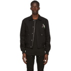 Amiri Black Floral Logo Jacket