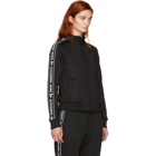 T by Alexander Wang Black Shrunken Zip-Up Track Jacket