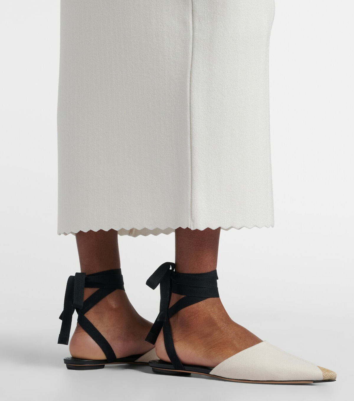 Jacquemus Tablier knitted midi dress