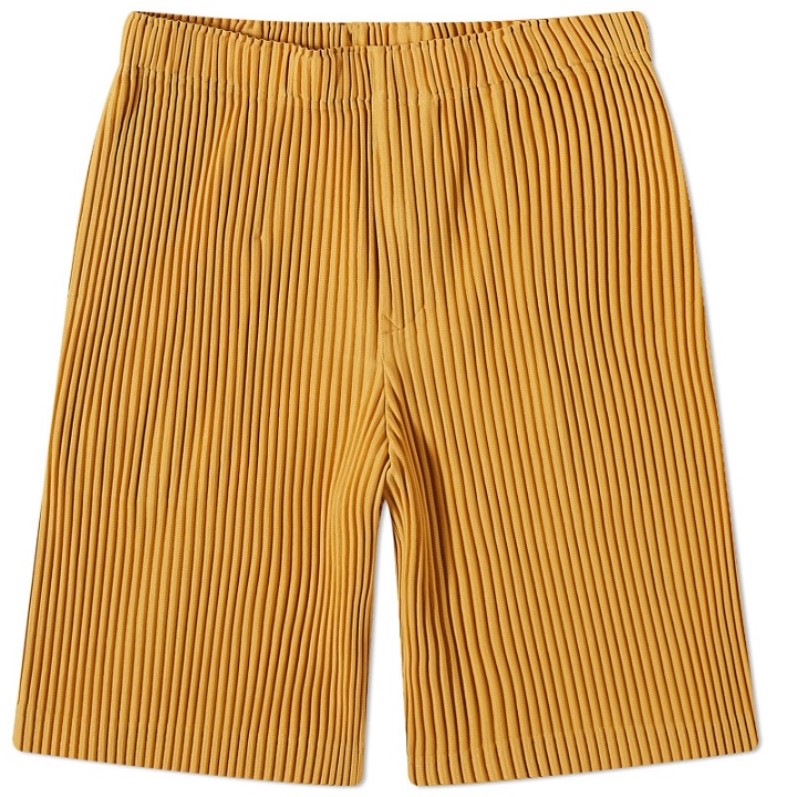 Photo: Homme Plissé Issey Miyake Men's Pleated Short in Golden Yellow