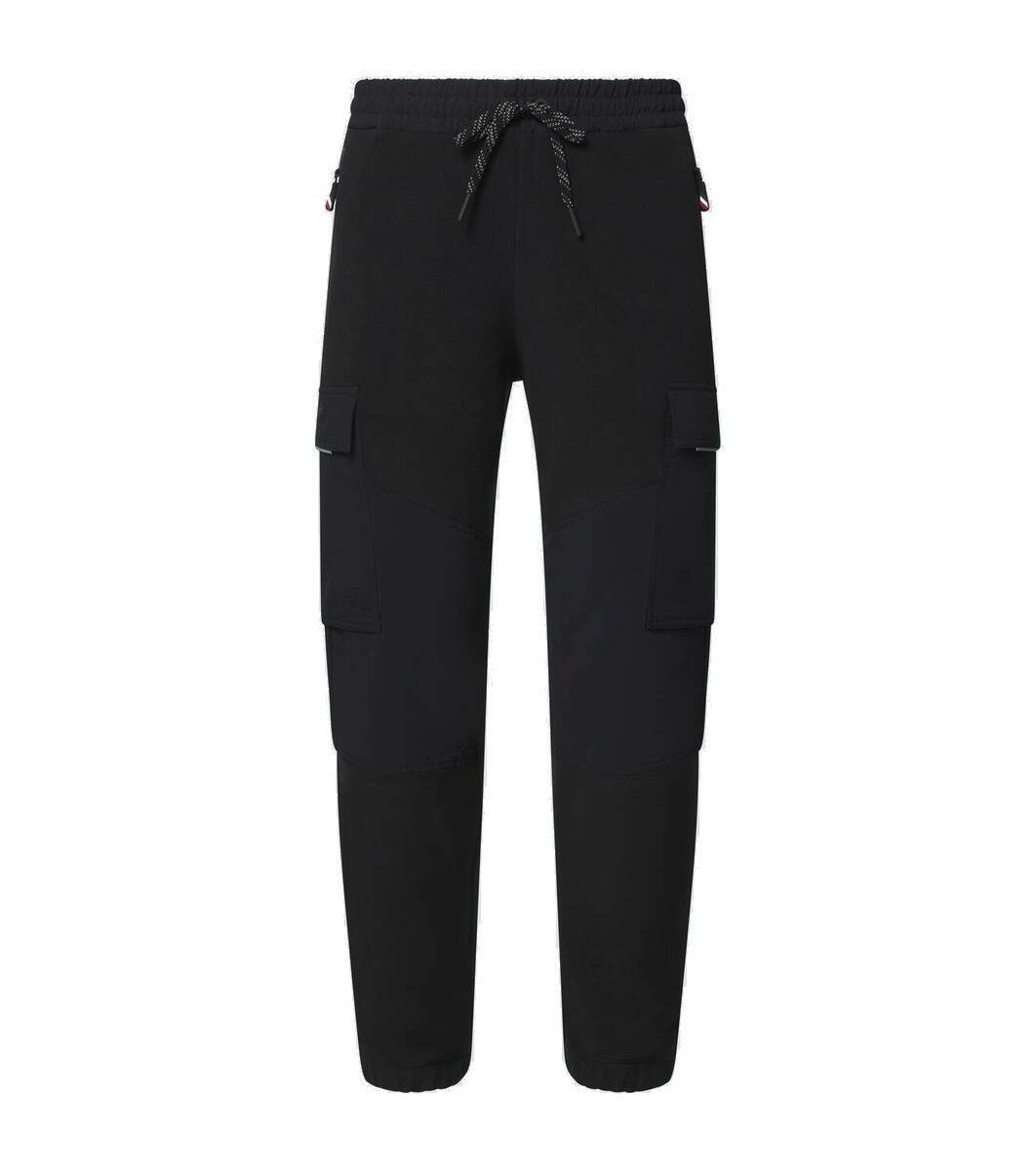 Moncler Grenoble Black Side Stripe Performance Ski Lounge