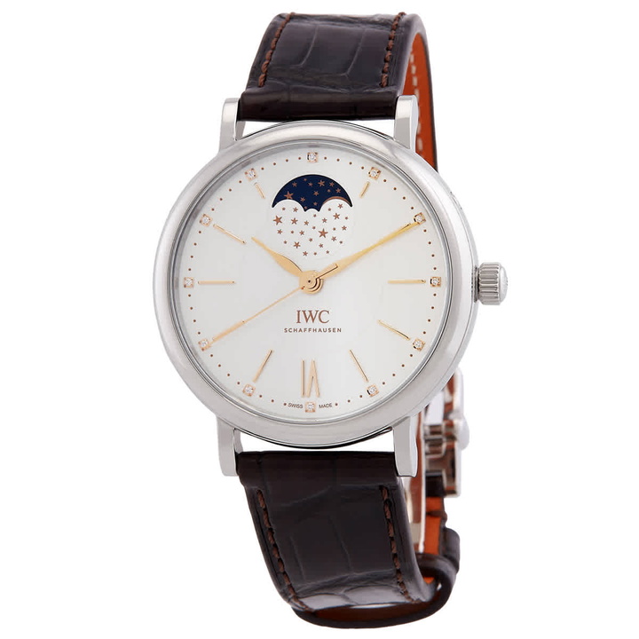 Photo: IWC Portofino Automatic Diamond Silver Dial Ladies Watch IW459011