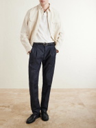 Slowear - Straight-Leg Pleated Jeans - Blue