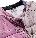 KAPITAL - Patchwork Bandana-Print Padded Cotton Jacket - Purple