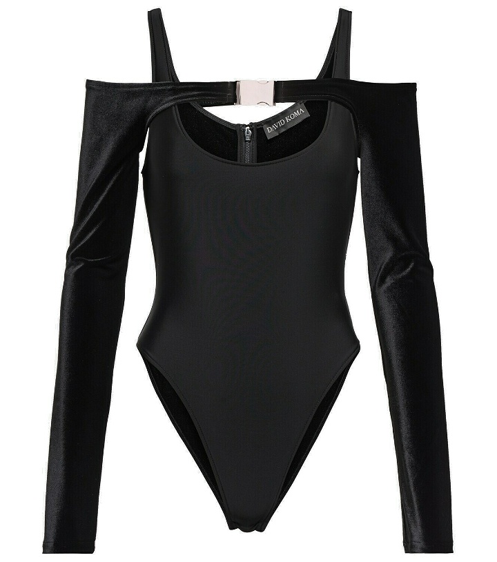 Photo: David Koma Embellished cutout bodysuit