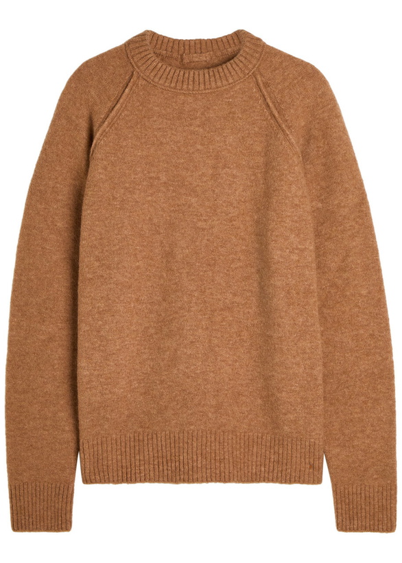 Photo: Ten C Maglieria Girocollo Brushed Wool-blend Jumper Brown